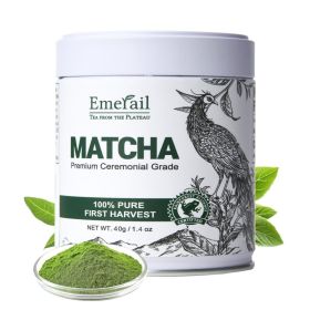 Matcha--Ceremonial Grade Matcha Green Tea Powder,Premium First Harvest Unsweetened,1 0 0 Pure Matcha ForLattes,Smoothies,and Baking  40g  1.4oz-S